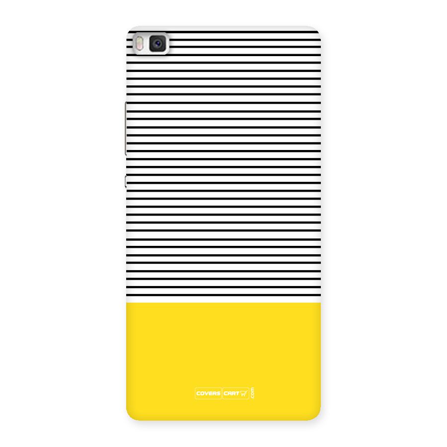 Bright Yellow Stripes Back Case for Huawei P8