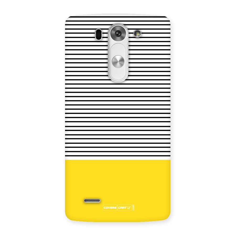 Bright Yellow Stripes Back Case for LG G3 Mini
