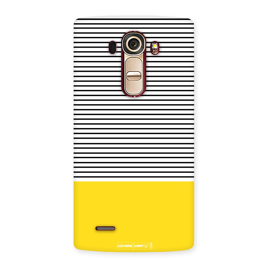 Bright Yellow Stripes Back Case for LG G4