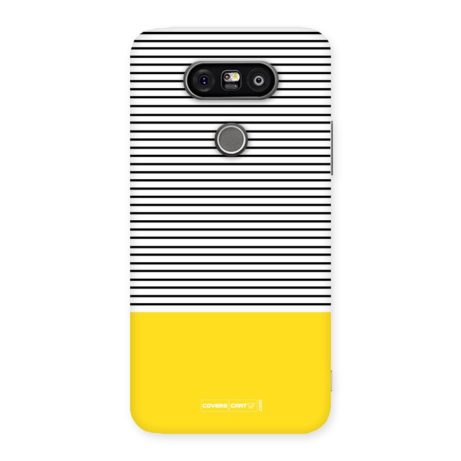 Bright Yellow Stripes Back Case for LG G5