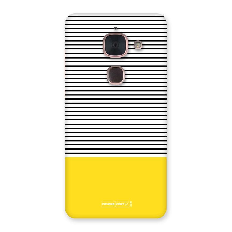 Bright Yellow Stripes Back Case for Le Max 2
