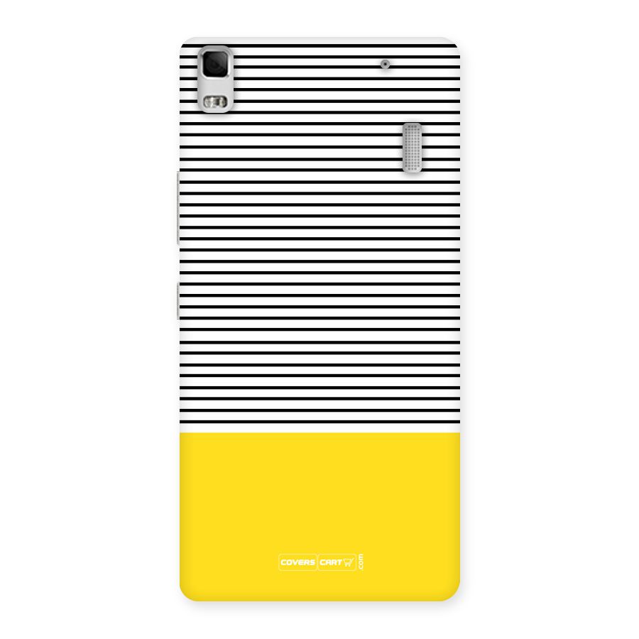 Bright Yellow Stripes Back Case for Lenovo K3 Note