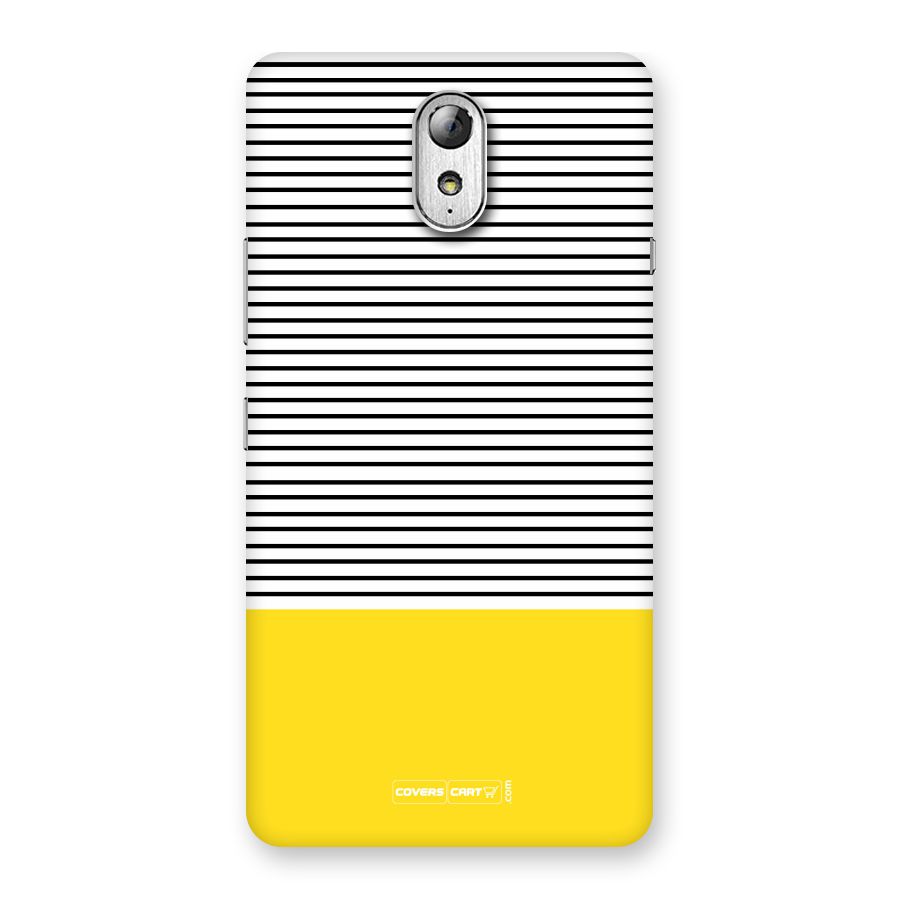 Bright Yellow Stripes Back Case for Lenovo Vibe P1M