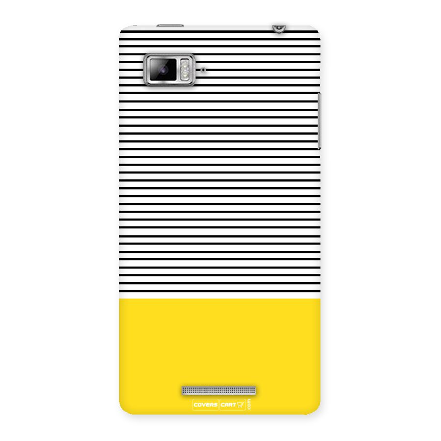 Bright Yellow Stripes Back Case for Lenovo Vibe Z K910