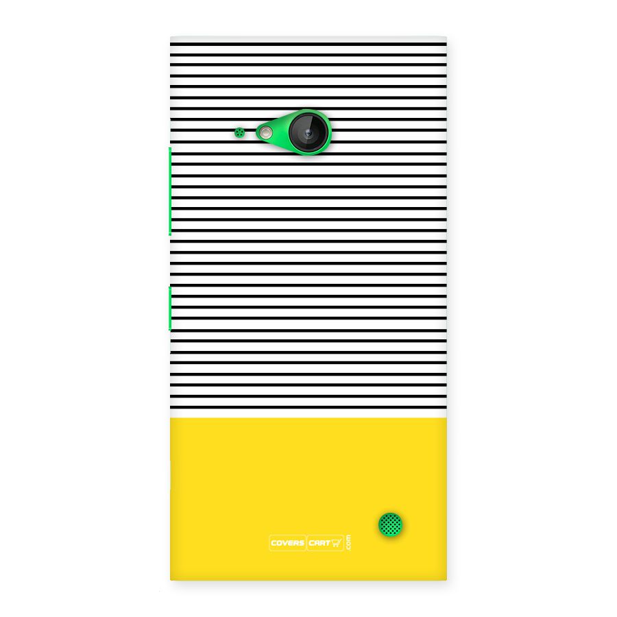 Bright Yellow Stripes Back Case for Lumia 730