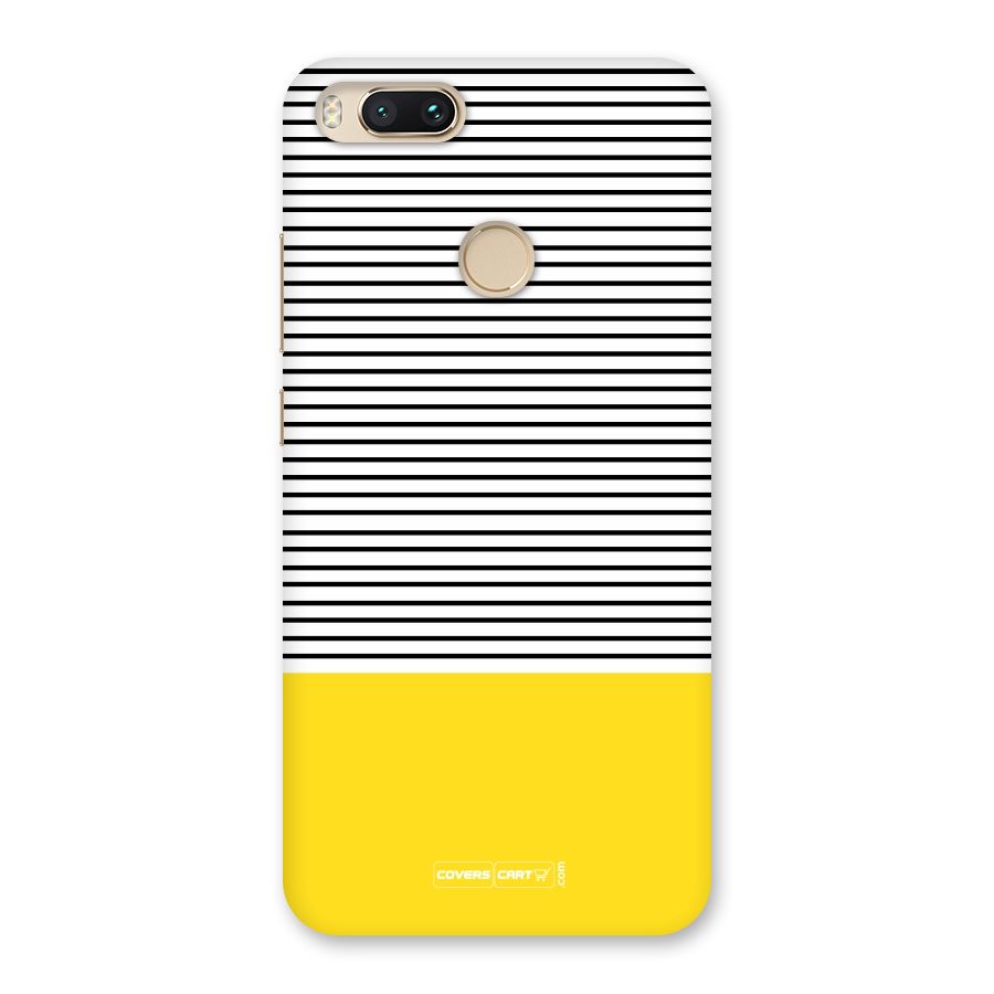 Bright Yellow Stripes Back Case for Mi A1