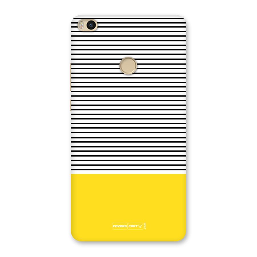 Bright Yellow Stripes Back Case for Mi Max 2