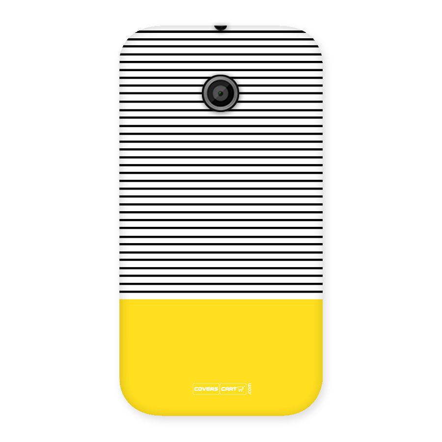 Bright Yellow Stripes Back Case for Moto E