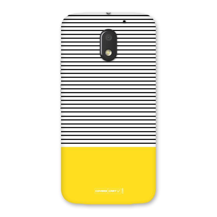 Bright Yellow Stripes Back Case for Moto E3 Power