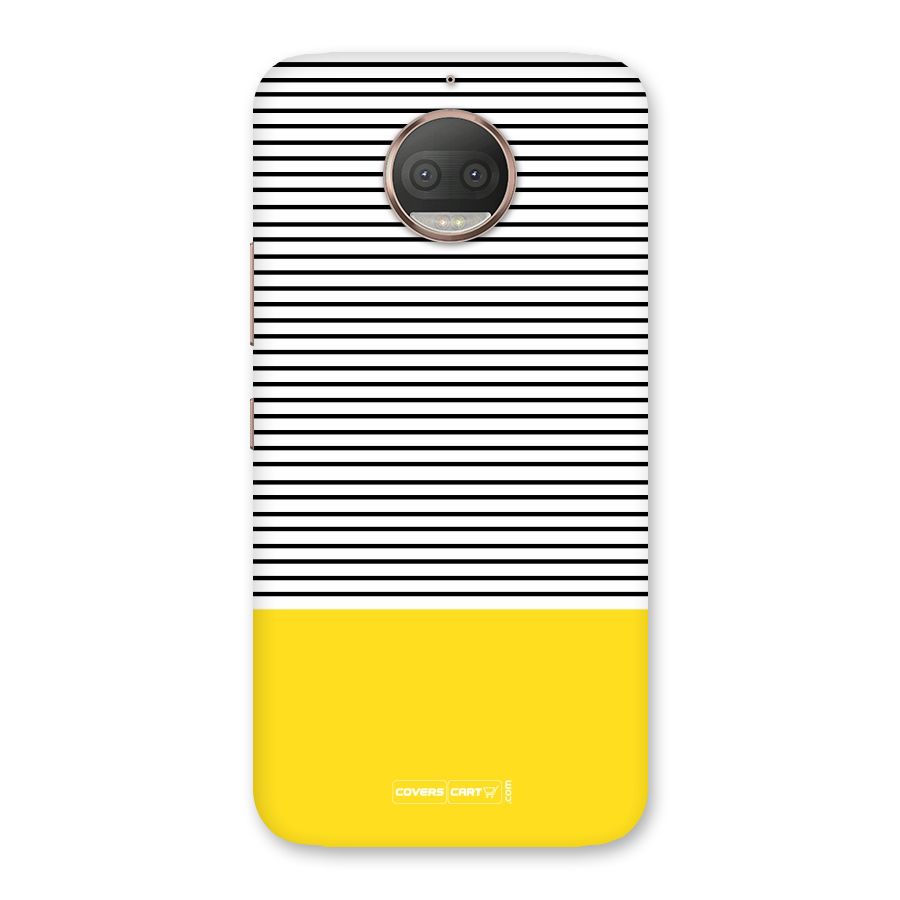 Bright Yellow Stripes Back Case for Moto G5s Plus