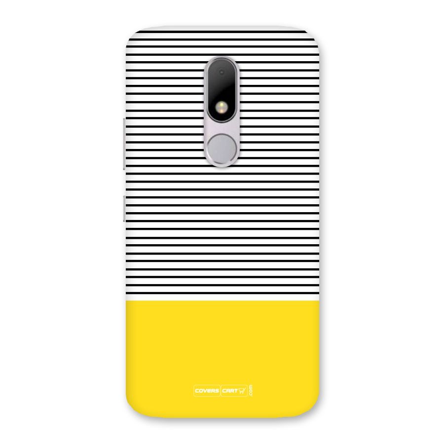 Bright Yellow Stripes Back Case for Moto M