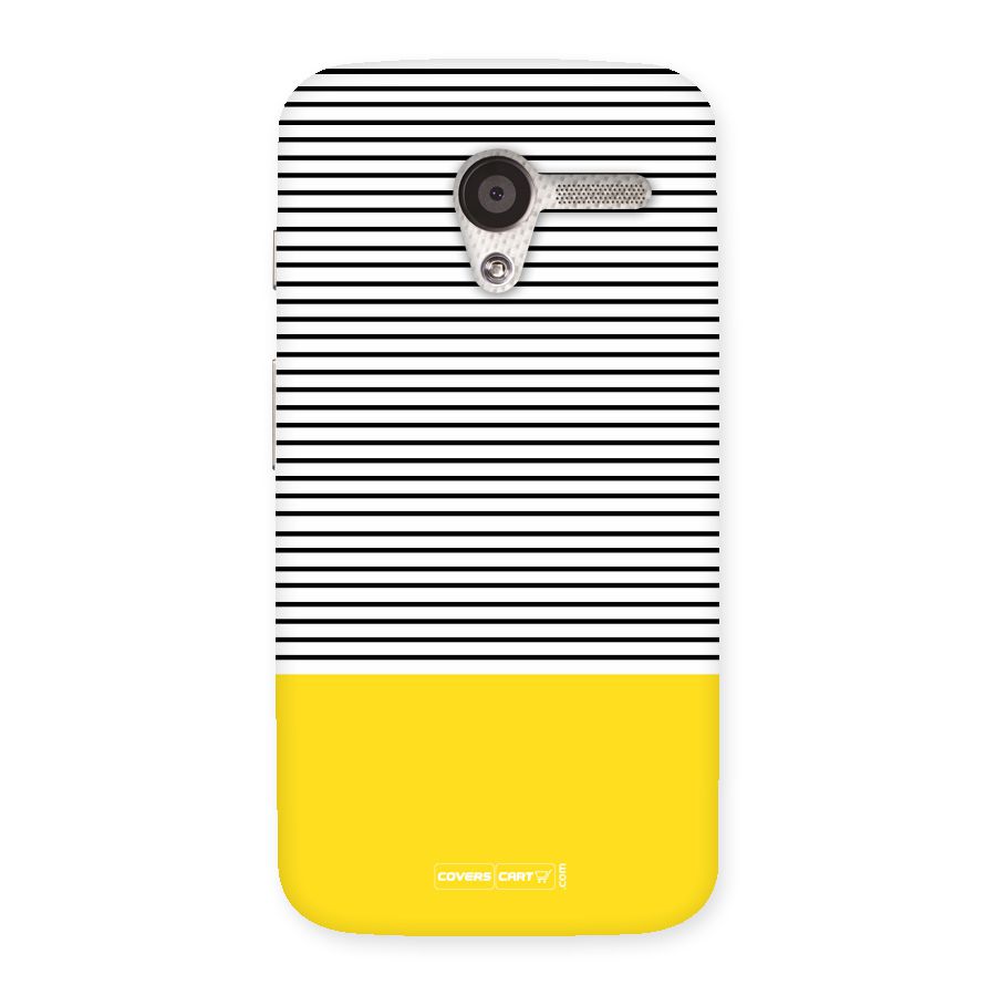 Bright Yellow Stripes Back Case for Moto X