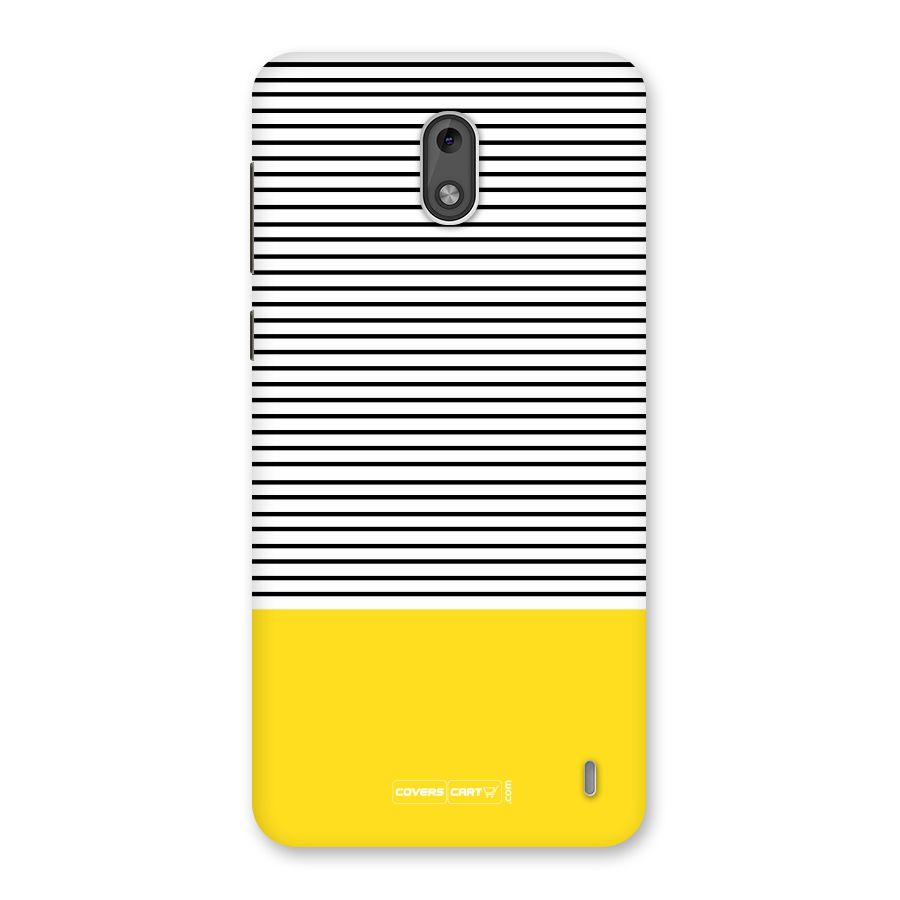 Bright Yellow Stripes Back Case for Nokia 2
