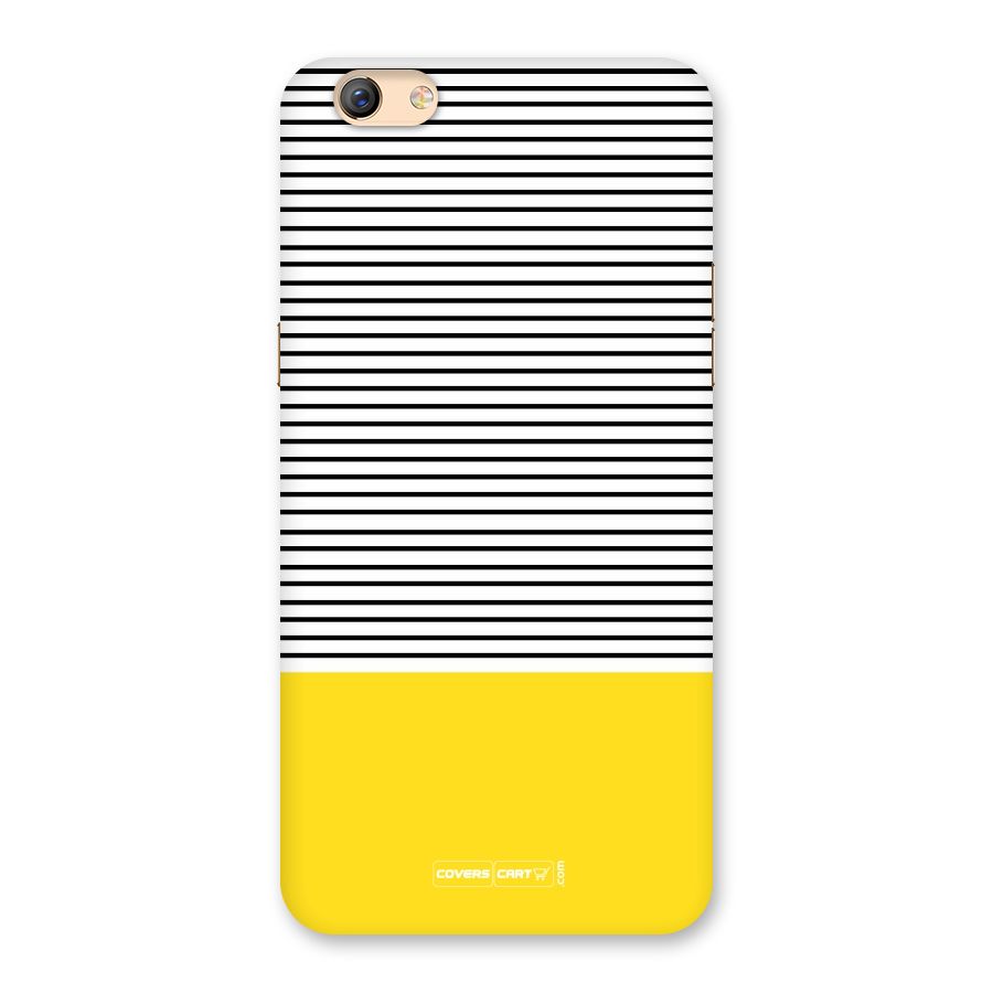 Bright Yellow Stripes Back Case for Oppo F3 Plus