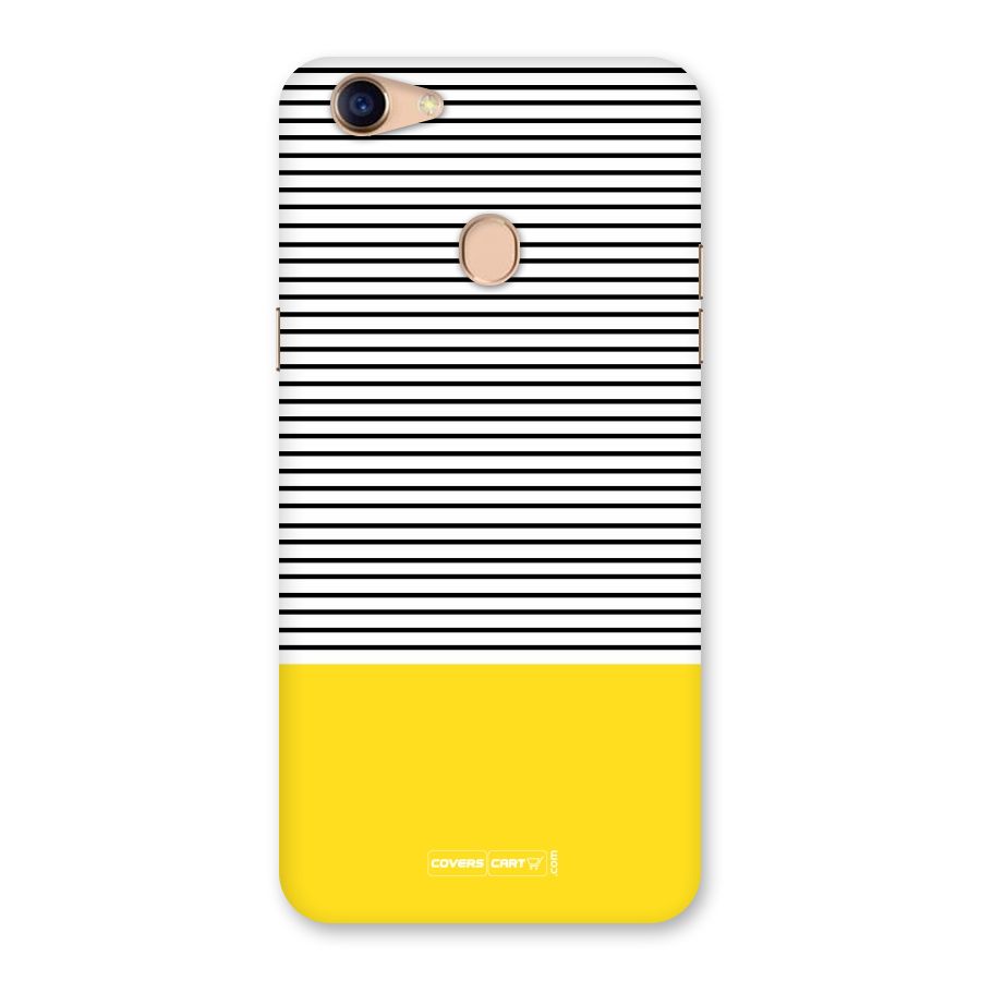 Bright Yellow Stripes Back Case for Oppo F5