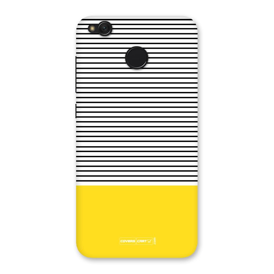 Bright Yellow Stripes Back Case for Redmi 4