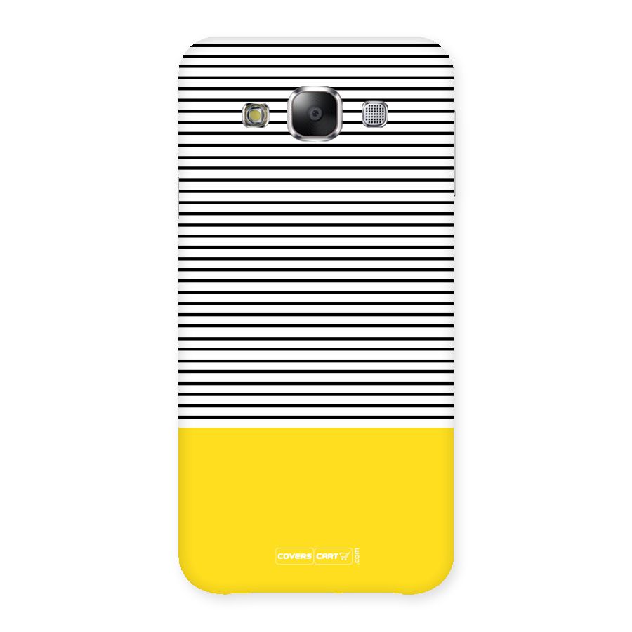 Bright Yellow Stripes Back Case for Samsung Galaxy E5