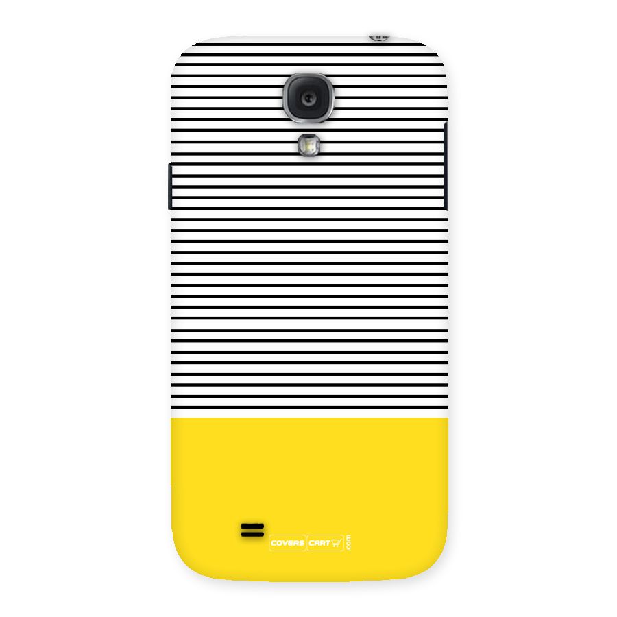 Bright Yellow Stripes Back Case for Samsung Galaxy S4