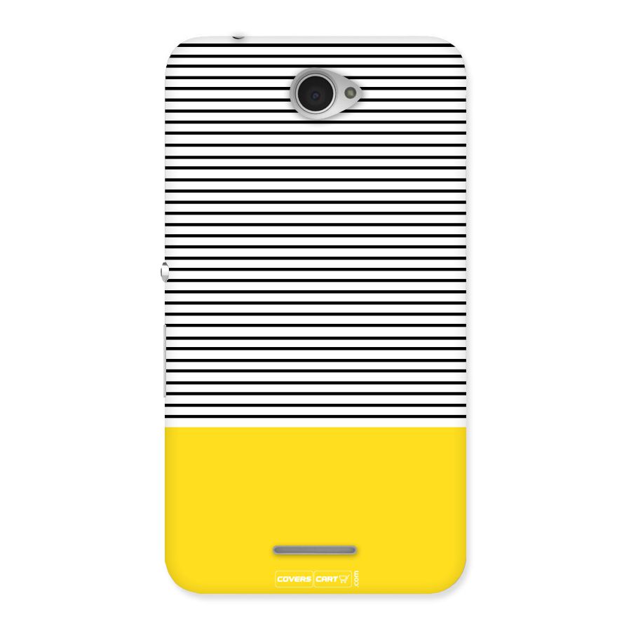 Bright Yellow Stripes Back Case for Sony Xperia E4