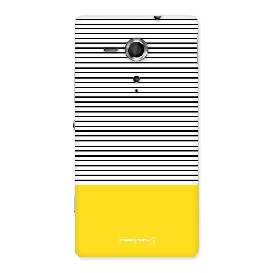 Bright Yellow Stripes Back Case for Sony Xperia SP