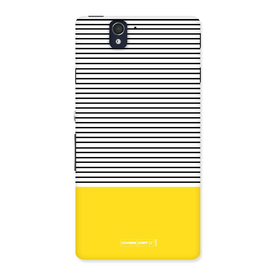 Bright Yellow Stripes Back Case for Sony Xperia Z