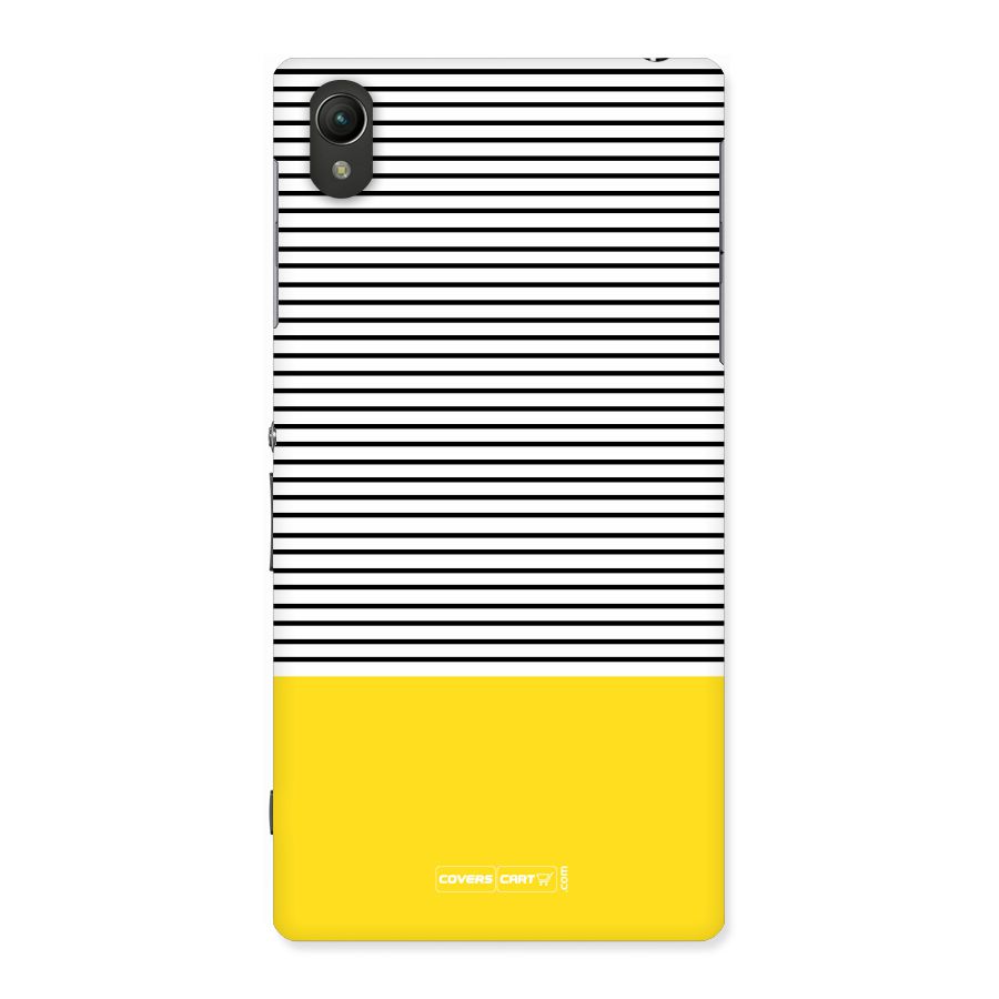 Bright Yellow Stripes Back Case for Sony Xperia Z1
