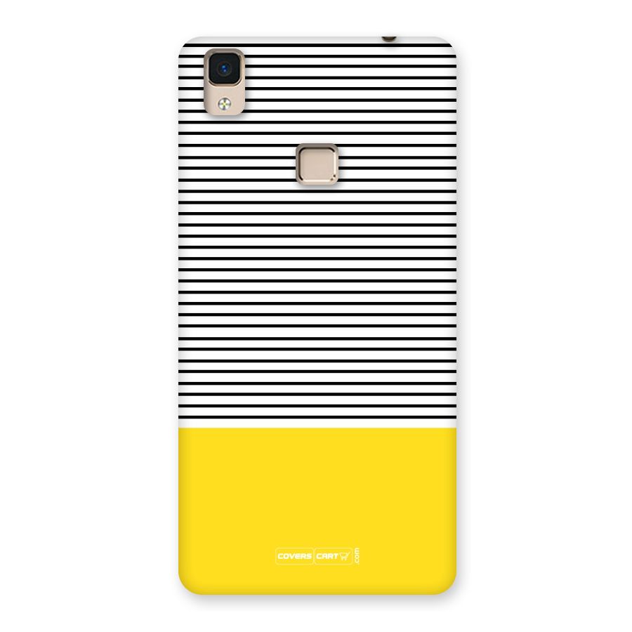 Bright Yellow Stripes Back Case for V3 Max
