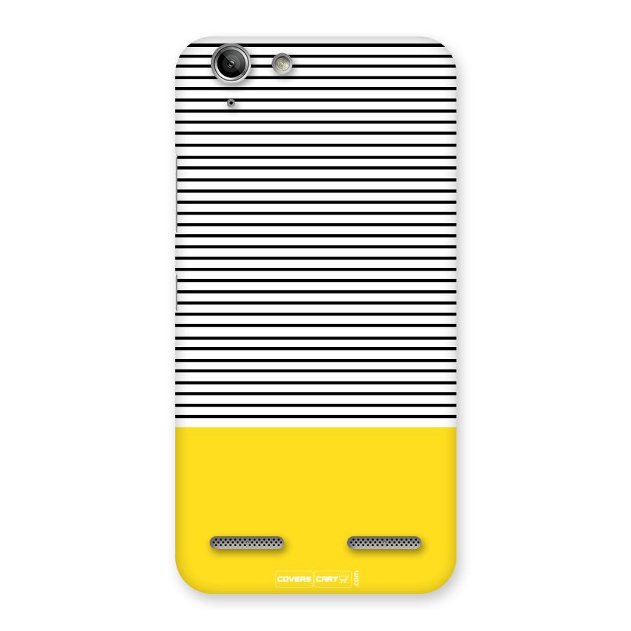 Bright Yellow Stripes Back Case for Vibe K5