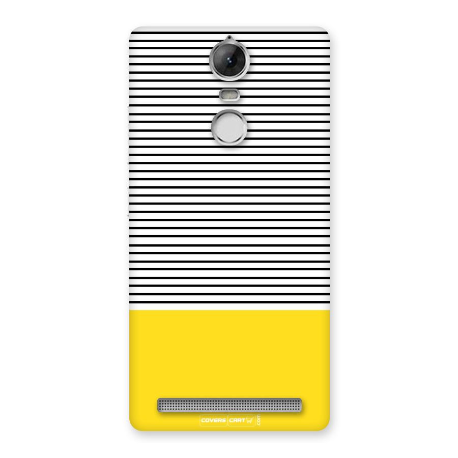 Bright Yellow Stripes Back Case for Vibe K5 Note