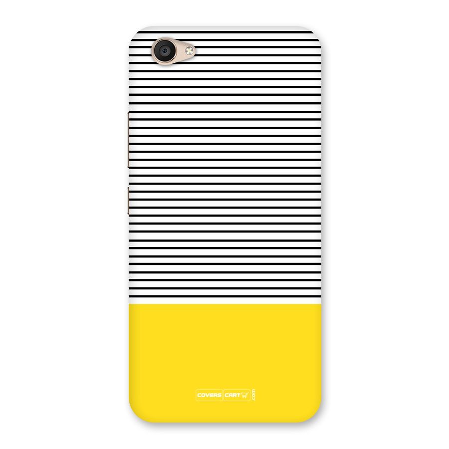 Bright Yellow Stripes Back Case for Vivo V5 Plus