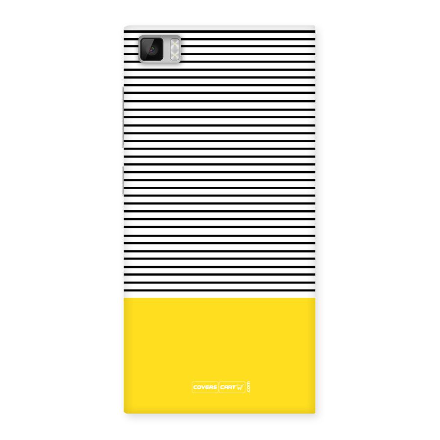 Bright Yellow Stripes Back Case for Xiaomi Mi3