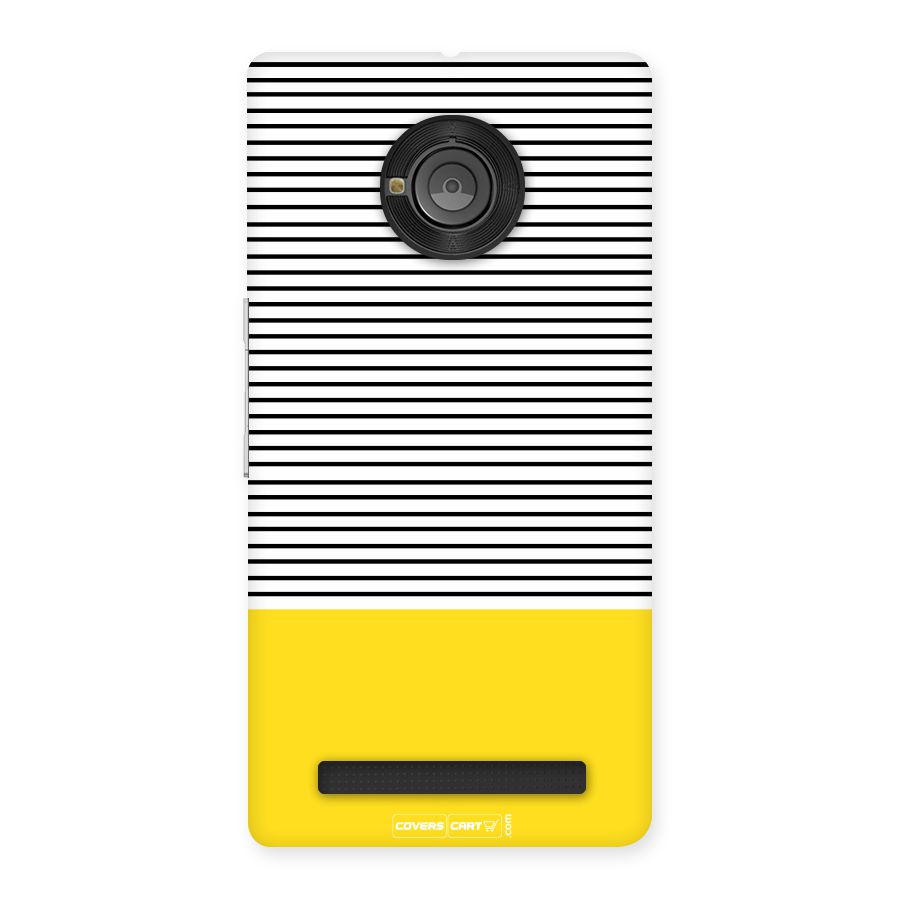 Bright Yellow Stripes Back Case for Yu Yuphoria