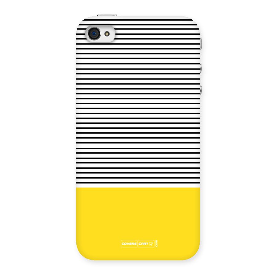 Bright Yellow Stripes Back Case for iPhone 4 4s