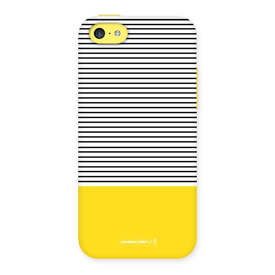 Bright Yellow Stripes Back Case for iPhone 5C