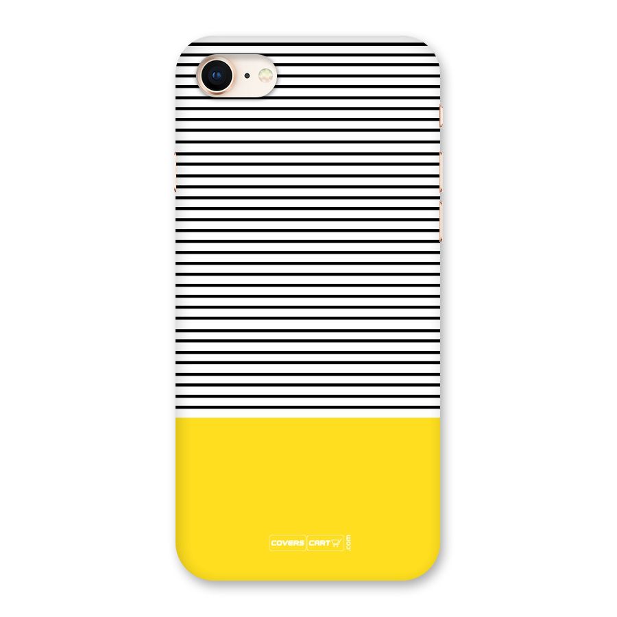 Bright Yellow Stripes Back Case for iPhone 8