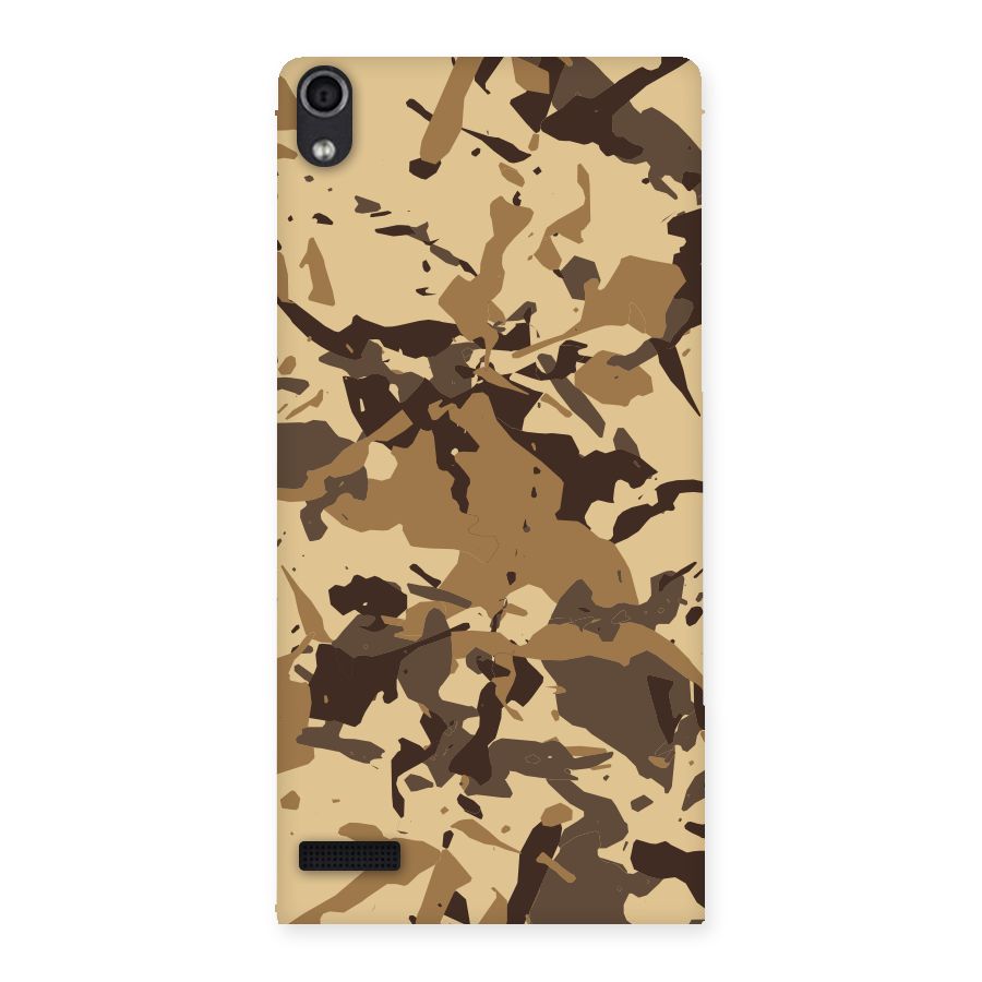 Brown Camouflage Army Back Case for Ascend P6