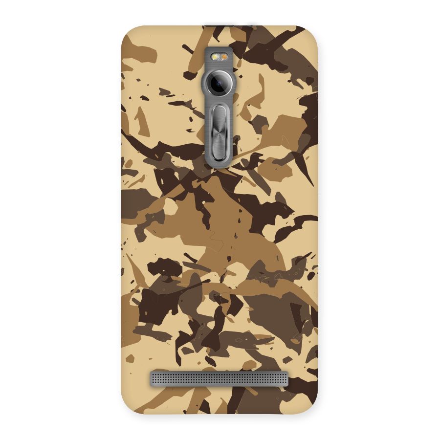 Brown Camouflage Army Back Case for Asus Zenfone 2