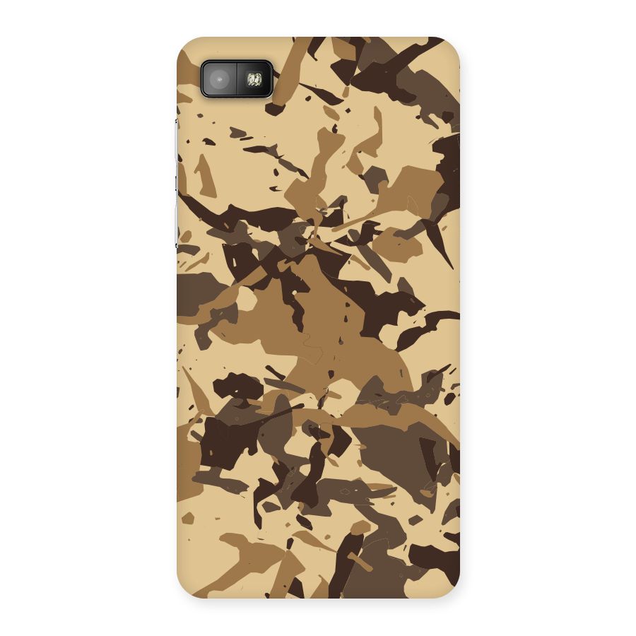 Brown Camouflage Army Back Case for Blackberry Z10