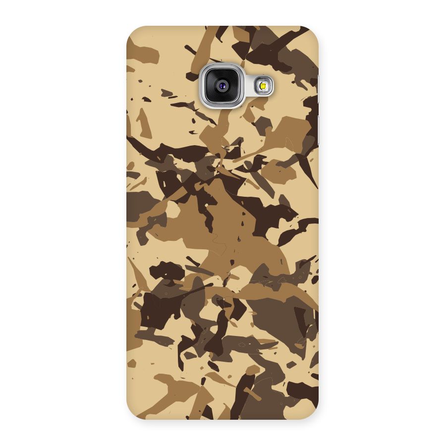Brown Camouflage Army Back Case for Galaxy A3 2016