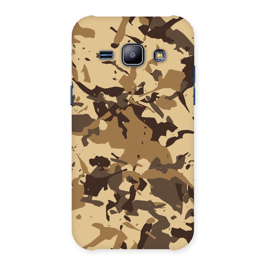 Brown Camouflage Army Back Case for Galaxy J1
