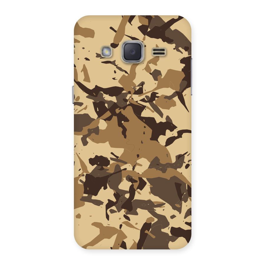 Brown Camouflage Army Back Case for Galaxy J2
