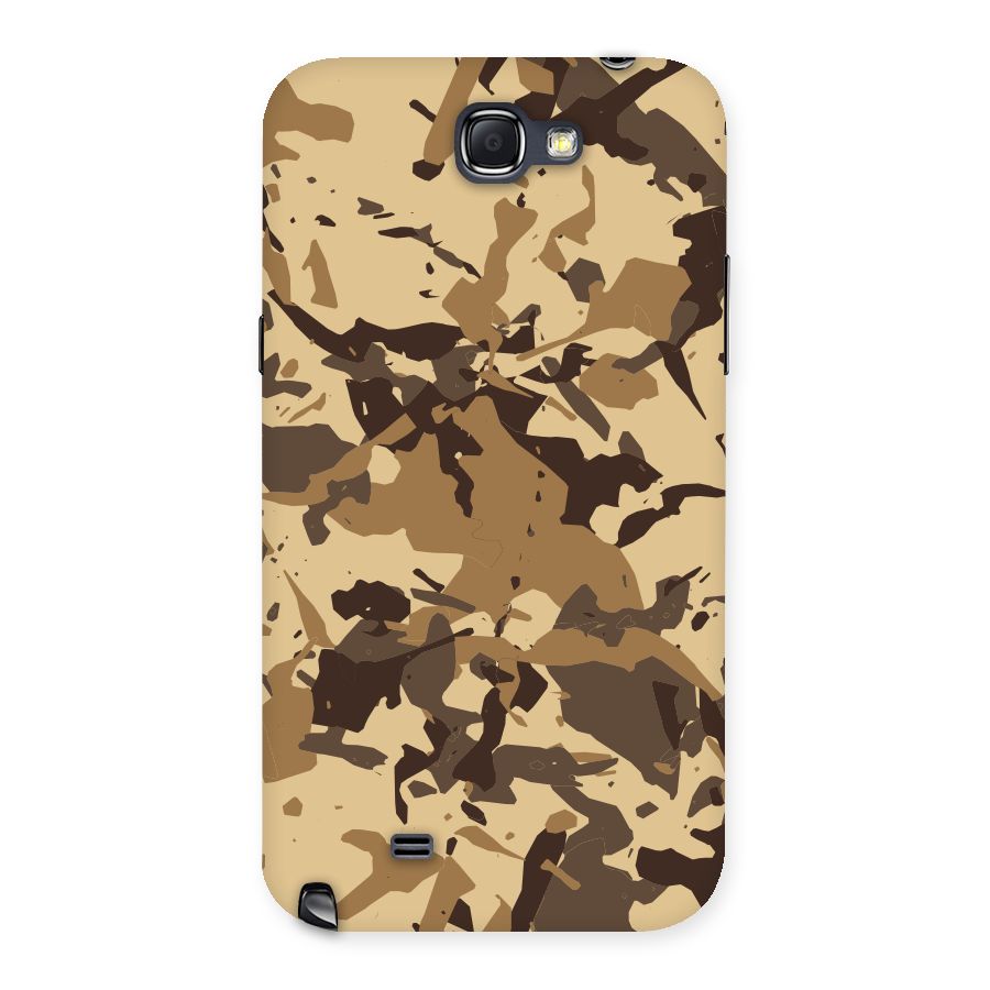 Brown Camouflage Army Back Case for Galaxy Note 2