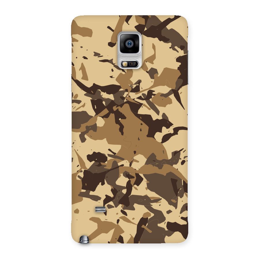 Brown Camouflage Army Back Case for Galaxy Note 4