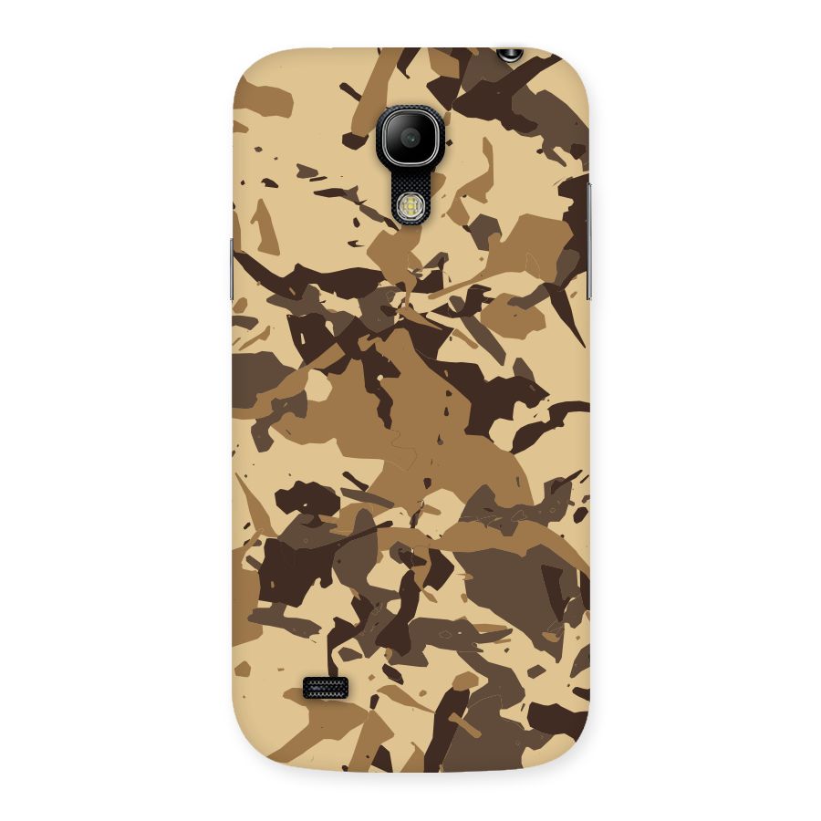 Brown Camouflage Army Back Case for Galaxy S4 Mini