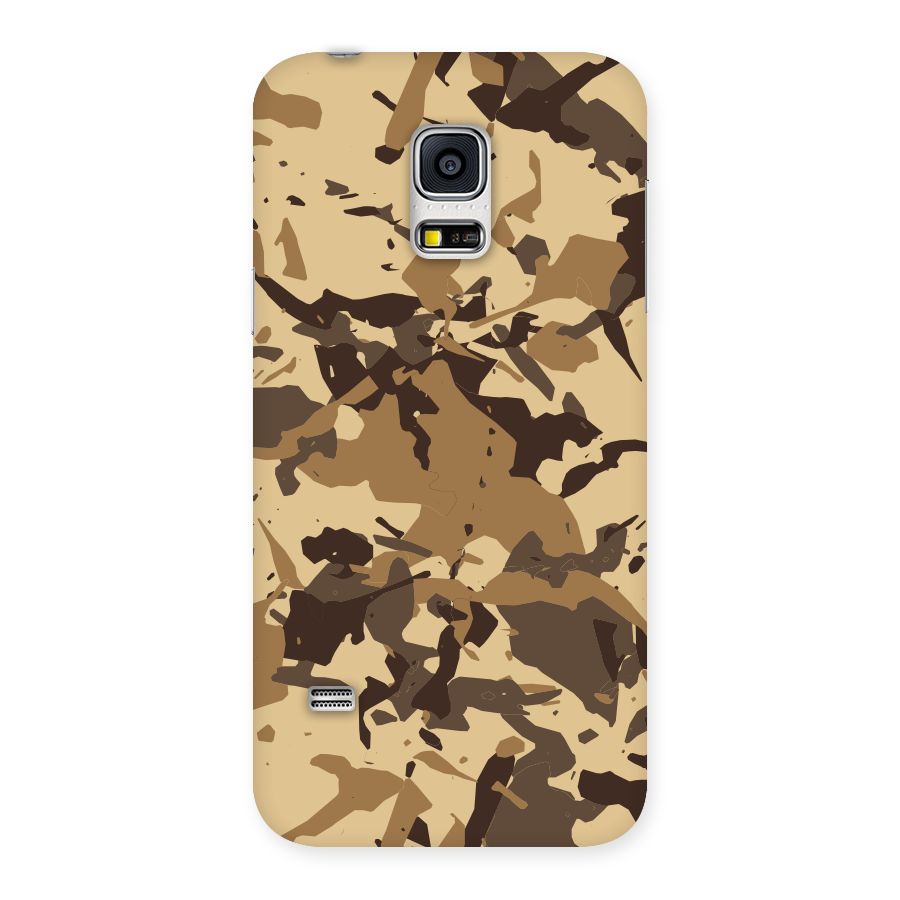 Brown Camouflage Army Back Case for Galaxy S5 Mini