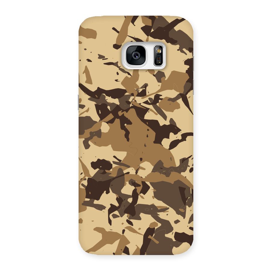 Brown Camouflage Army Back Case for Galaxy S7 Edge