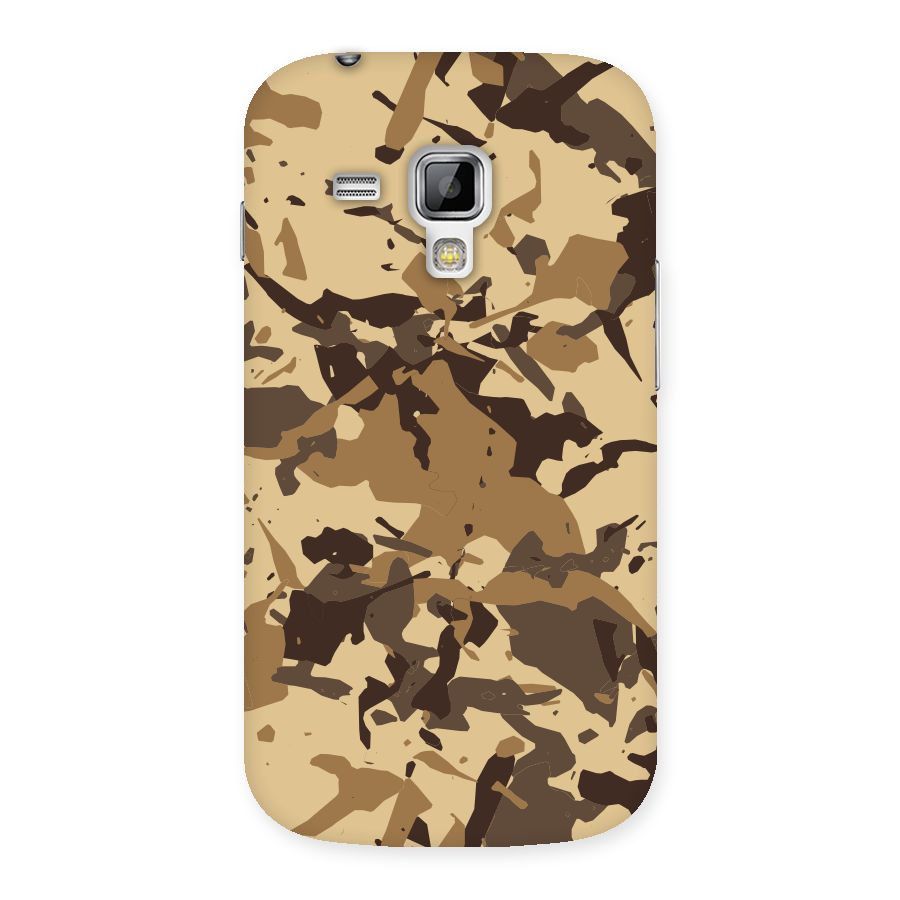 Brown Camouflage Army Back Case for Galaxy S Duos