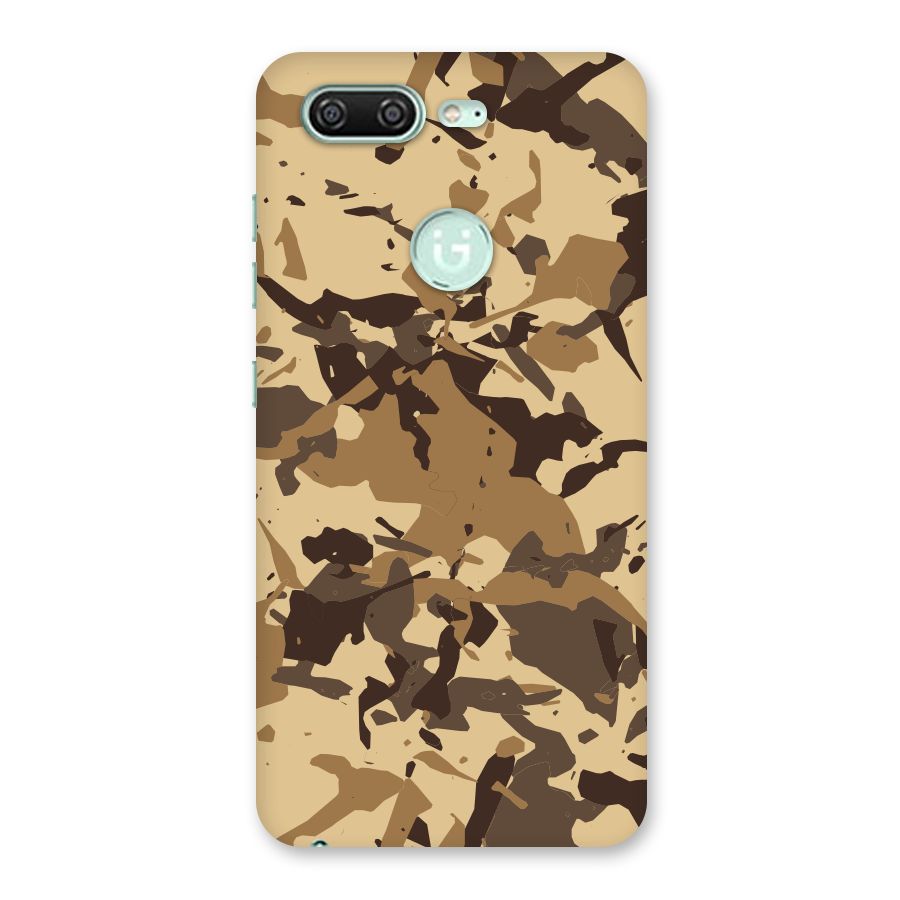 Brown Camouflage Army Back Case for Gionee S10