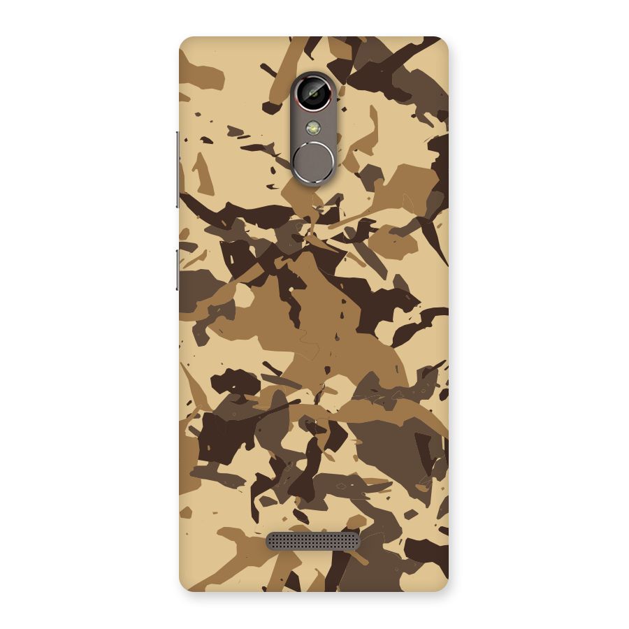 Brown Camouflage Army Back Case for Gionee S6s