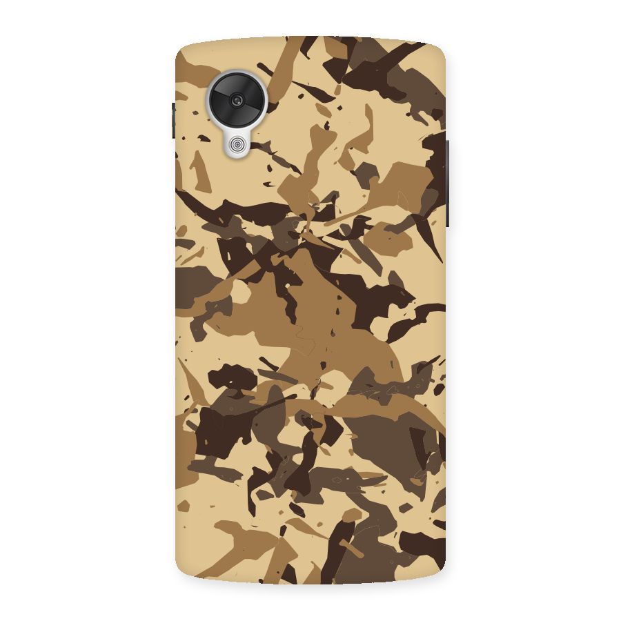 Brown Camouflage Army Back Case for Google Nexsus 5